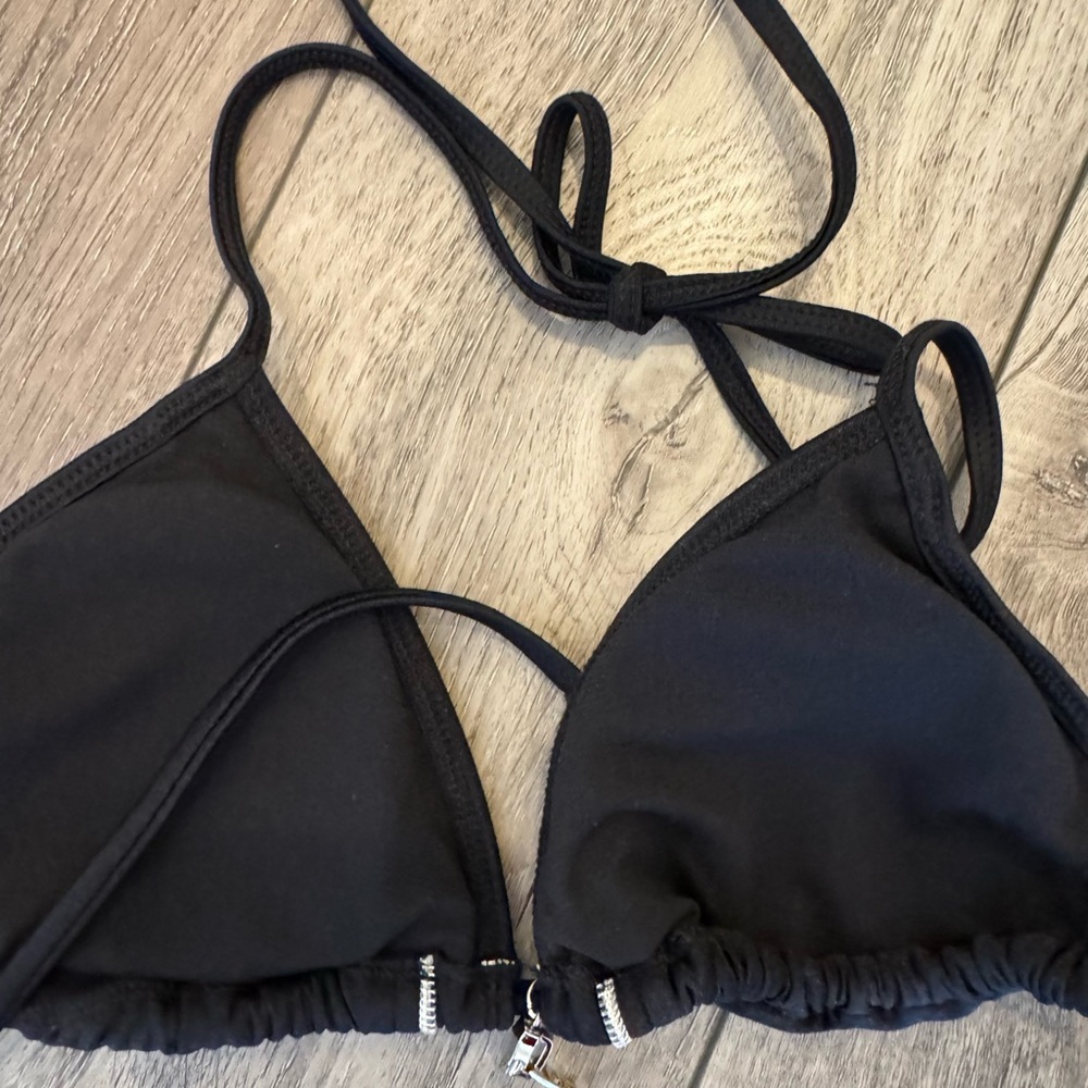 Black Bikini zipper accents M - Picture 9 of 15